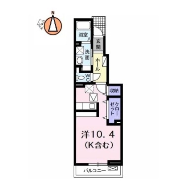 アルバ カーサI 102の間取り図