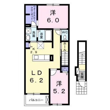 アルバ カーサII 203の間取り図