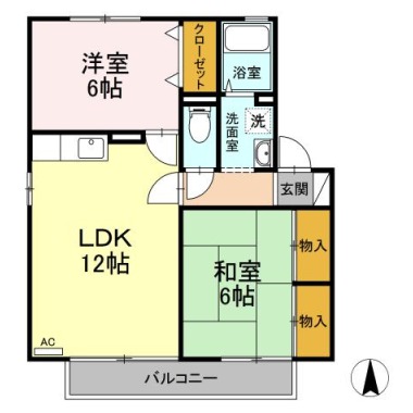 メゾネットクレール A103の間取り図