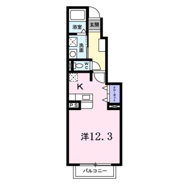 プレ・ガール・シェトワ I 102の間取り図