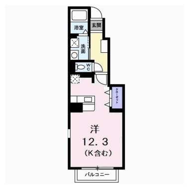 サンリットA 102の間取り図