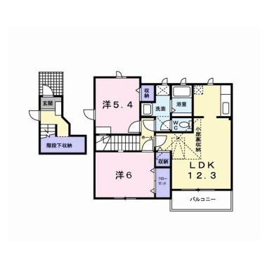 ガーデンハウスTADA A 203の間取り図