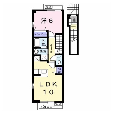 パトリB 202の間取り図