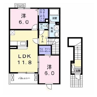 メゾンオーシャンA 202の間取り図