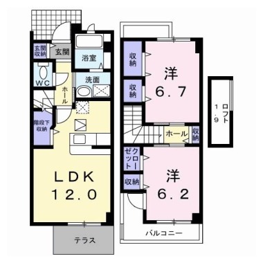 エスポワールB 103の間取り図