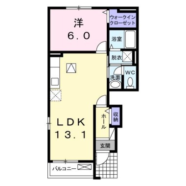 チェリーコート 101の間取り図