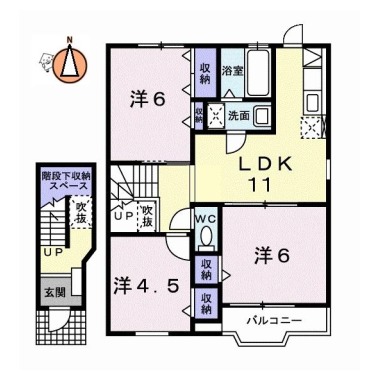 フルール・メゾン K 205の間取り図