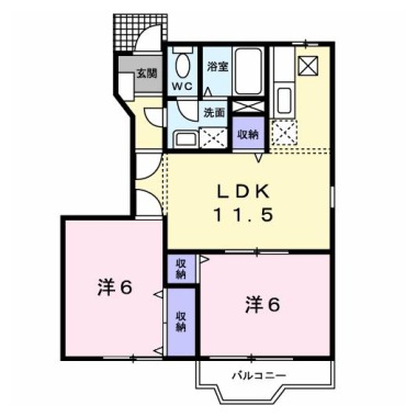 アウローラ III 101の間取り図