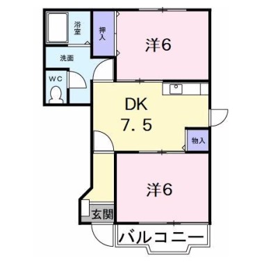 Law Flower 103の間取り図