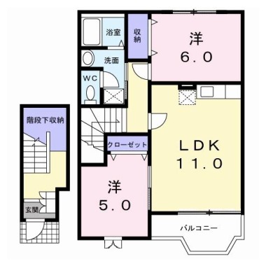 Law Flower 202の間取り図