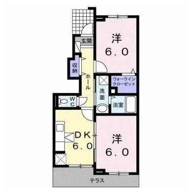 カーサ フェリーチェ B 103の間取り図