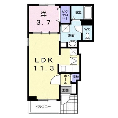 ルーチェ 101の間取り図