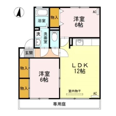 レジデンス矢三A 103の間取り図