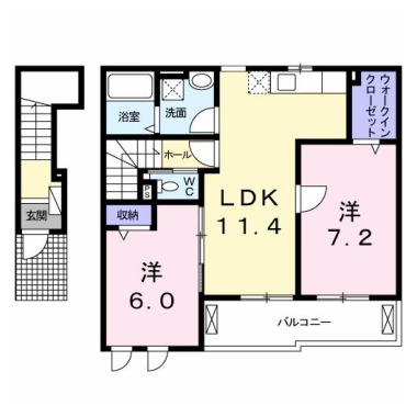 ルミエール出来町 203の間取り図