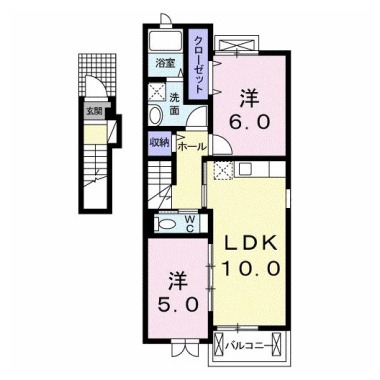 ストロベリーガーデンA 201の間取り図