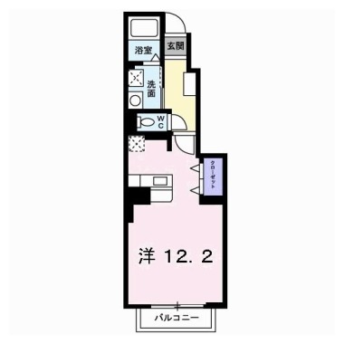 セレスタイト 102の間取り図
