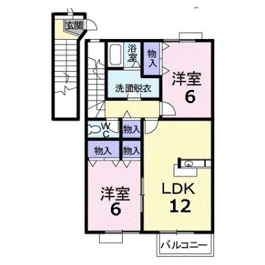 フィール ファインA 203の間取り図