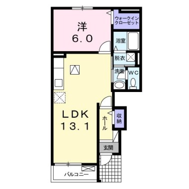 ア・ラ・モード B 101の間取り図