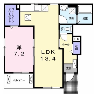 ルミエール六反地 101の間取り図