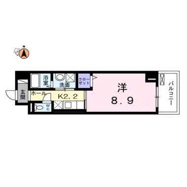 ソワ・リヴィエール 507の間取り図
