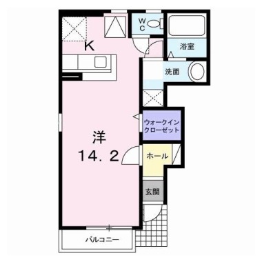 エクセルヴィラ 澄幸 101の間取り図