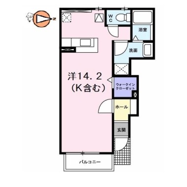 エクセルヴィラ 澄幸 102の間取り図