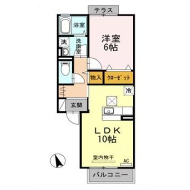 Ms’弐番館 102の間取り図