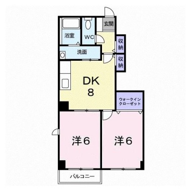 グリーンリーフ C 102の間取り図