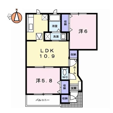 シルエット プリンセスC 102の間取り図