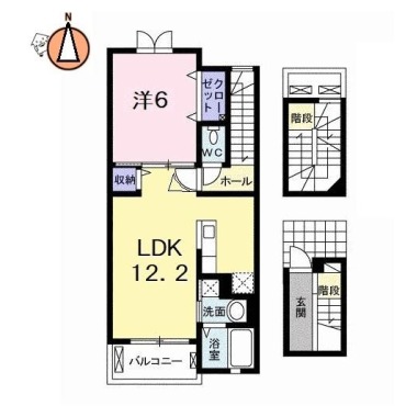 ラ・シエル 302の間取り図