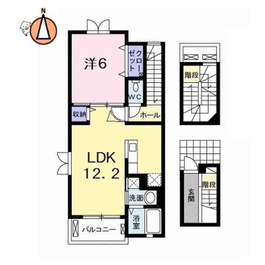 ラ・シエル 303の間取り図