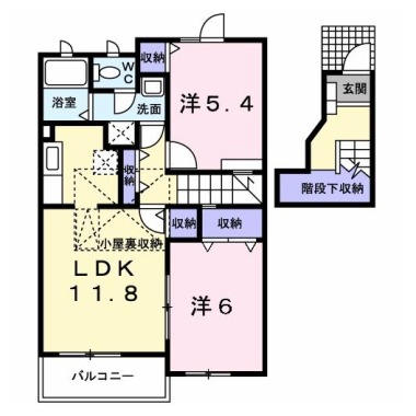 ガーデンハウスTADA B 201の間取り図