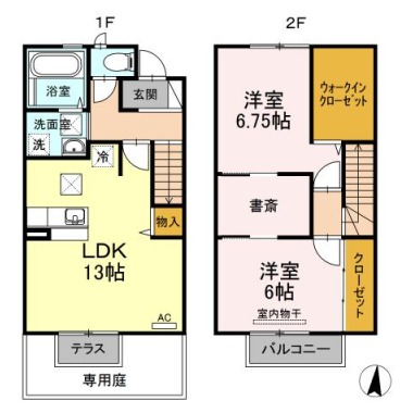 パルクアミティエII 102の間取り図