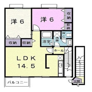 メゾン パサニアC 201の間取り図