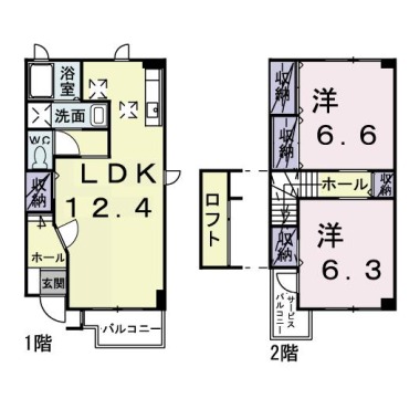 アウローラA 105の間取り図