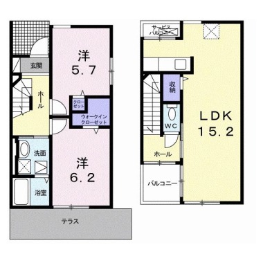 エアリー 101の間取り図