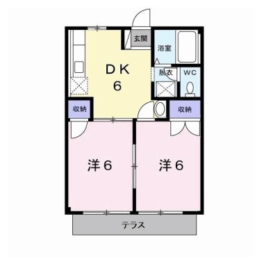 ラフォーレ 102の間取り図