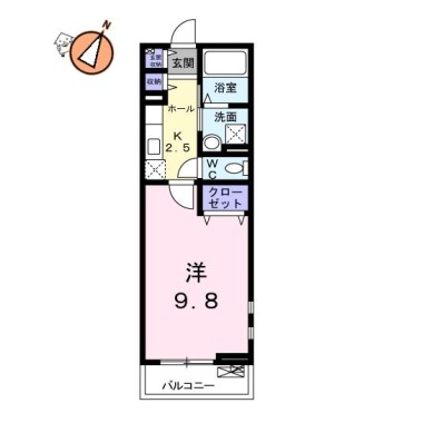 セレノ城南A 101の間取り図