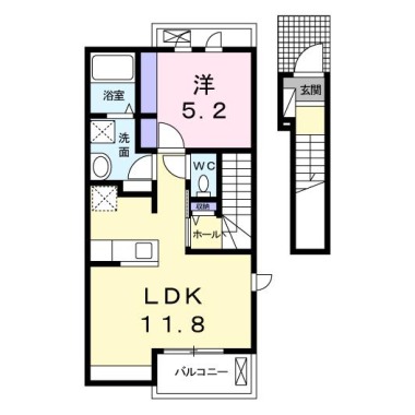 ひなた 201の間取り図