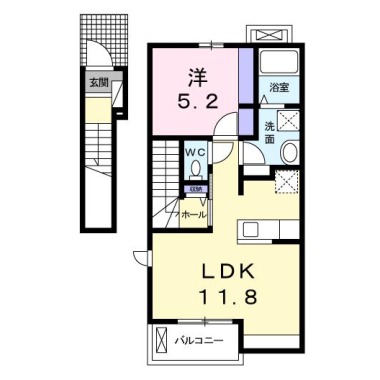 ひなた 202の間取り図