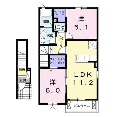 サニーハウス 205の間取り図
