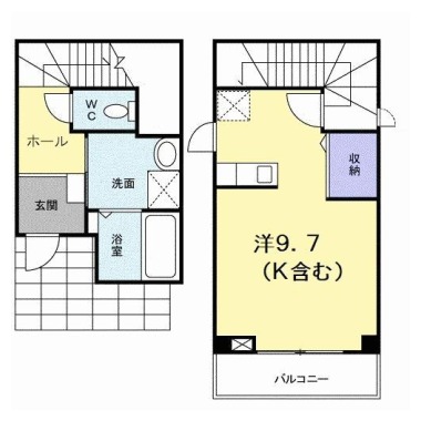 デュエット日の峰 101の間取り図