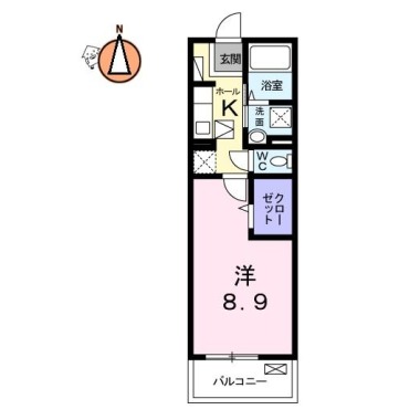 ブエナ・ビスタ 107の間取り図