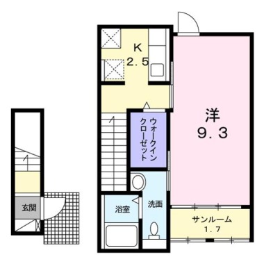 メゾン・アンジュ 202の間取り図