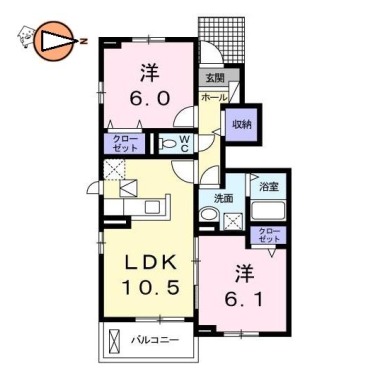 クック II 103の間取り図