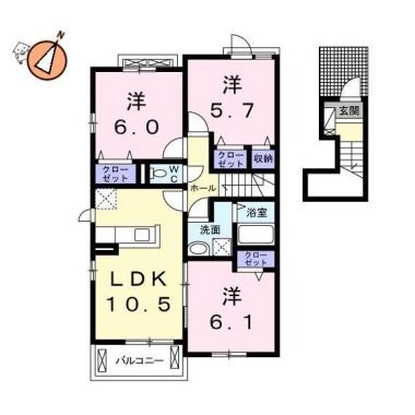 クック II 203の間取り図