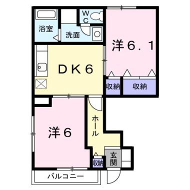 プレアヴェニューA 101の間取り図