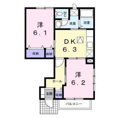 プレアヴェニューA 103の間取り図