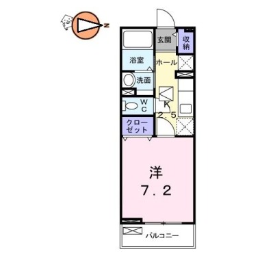 ブライトガーデン 202の間取り図