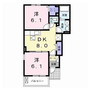 アヴォンリー I 101の間取り図